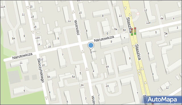 Stalowa Wola, Wolności, 6, mapa Stalowa Wola