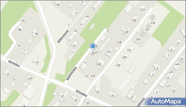 Stanisławów Drugi, Wolska, 19, mapa Stanisławów Drugi