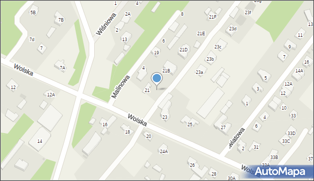 Stanisławów Drugi, Wolska, 21a, mapa Stanisławów Drugi