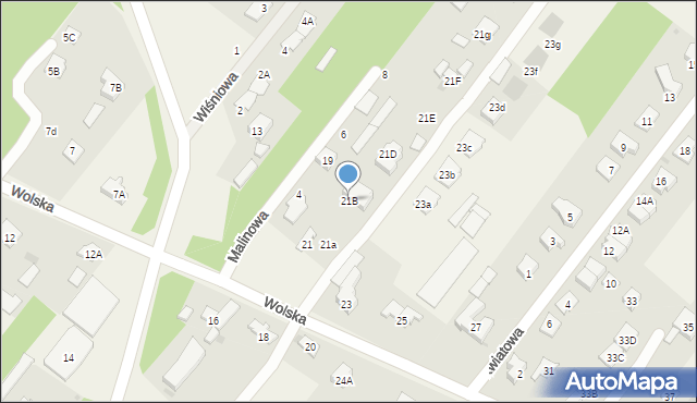 Stanisławów Drugi, Wolska, 21B, mapa Stanisławów Drugi