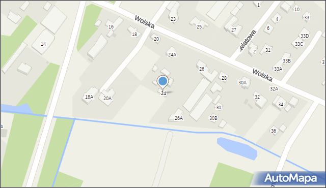 Stanisławów Drugi, Wolska, 24, mapa Stanisławów Drugi