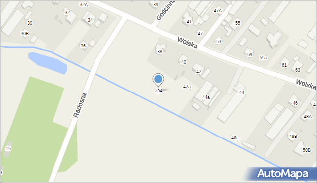 Stanisławów Drugi, Wolska, 40A, mapa Stanisławów Drugi