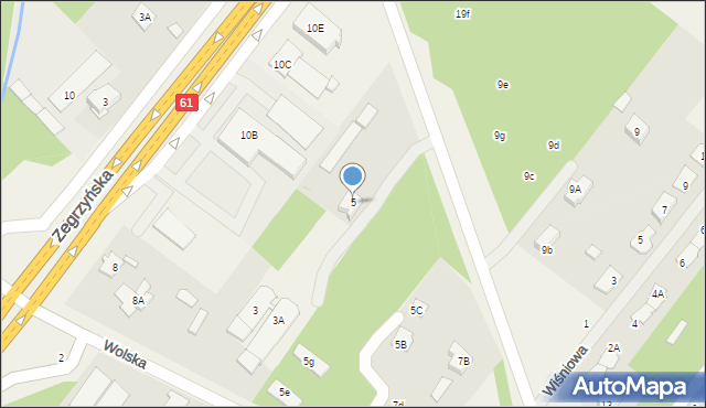 Stanisławów Drugi, Wolska, 5, mapa Stanisławów Drugi