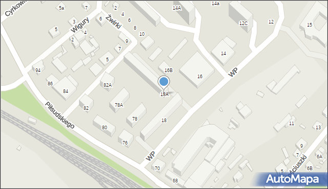 Starachowice, Wojska Polskiego, 18A, mapa Starachowic