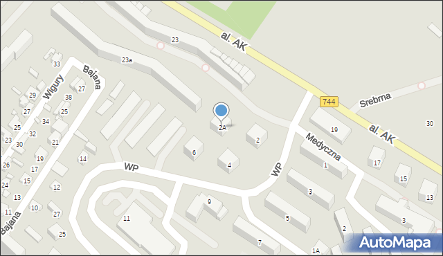 Starachowice, Wojska Polskiego, 2A, mapa Starachowic