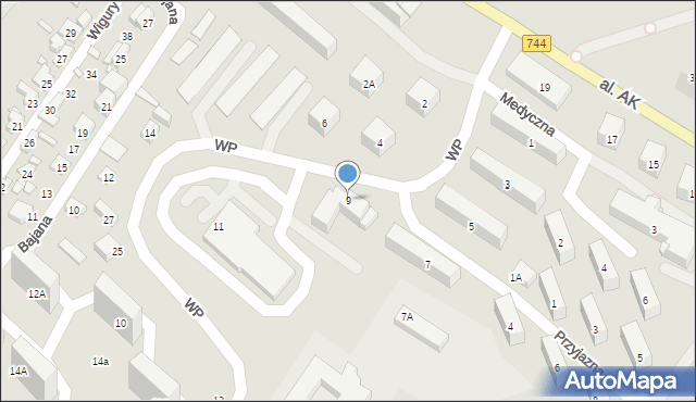 Starachowice, Wojska Polskiego, 9, mapa Starachowic