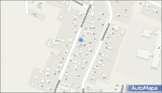 Stare Babice, Wołodyjowskiego Michała, 19, mapa Stare Babice