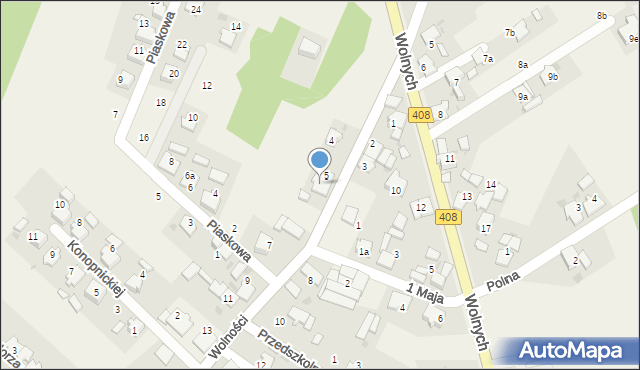 Stare Koźle, Wolności, 6, mapa Stare Koźle