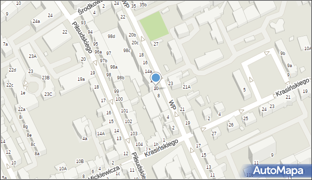 Stargard, Wojska Polskiego, 10a, mapa Stargard