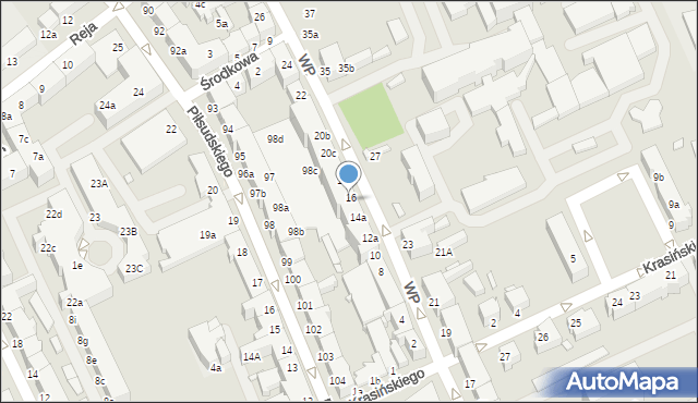 Stargard, Wojska Polskiego, 16a, mapa Stargard