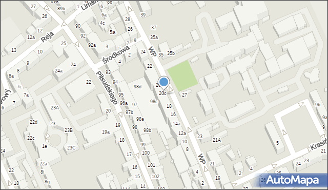 Stargard, Wojska Polskiego, 20a, mapa Stargard
