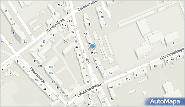 Stargard, Wojska Polskiego, 47a, mapa Stargard