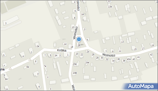 Stegna, Wolności, 16, mapa Stegna