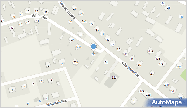 Stegna, Wolności, 52, mapa Stegna
