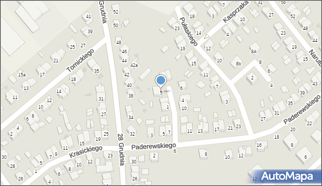 Stęszew, Wojciechowskiego Stanisława, 5, mapa Stęszew