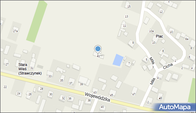 Strawczynek, Wojewódzka, 41, mapa Strawczynek