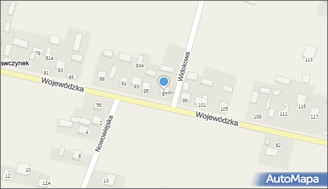 Strawczynek, Wojewódzka, 97, mapa Strawczynek