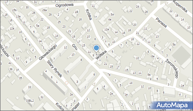 Stryków, Wolska, 2, mapa Stryków