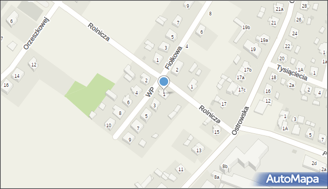 Strzałkowo, Wojska Polskiego, 1, mapa Strzałkowo