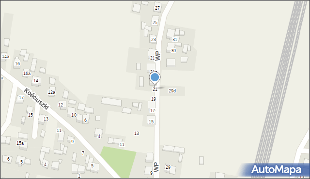 Strzebiń, Wojska Polskiego, 21, mapa Strzebiń