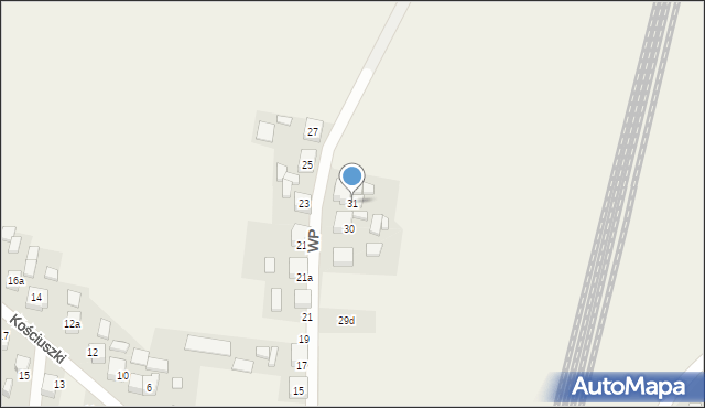 Strzebiń, Wojska Polskiego, 31, mapa Strzebiń