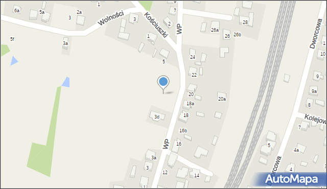 Strzebiń, Wojska Polskiego, 3e, mapa Strzebiń