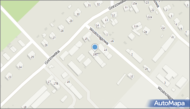 Strzelce Krajeńskie, Wodociągowa, 14C, mapa Strzelce Krajeńskie