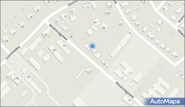 Strzelce Krajeńskie, Wodociągowa, 2a, mapa Strzelce Krajeńskie