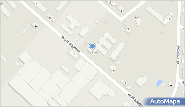 Strzelce Krajeńskie, Wodociągowa, 4, mapa Strzelce Krajeńskie