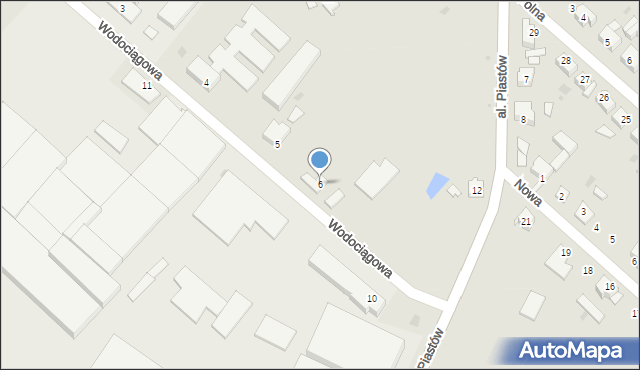 Strzelce Krajeńskie, Wodociągowa, 6, mapa Strzelce Krajeńskie