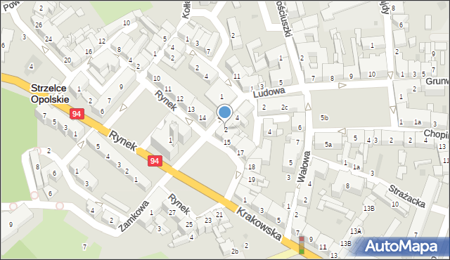 Strzelce Opolskie, Wojska Polskiego, 2, mapa Strzelce Opolskie