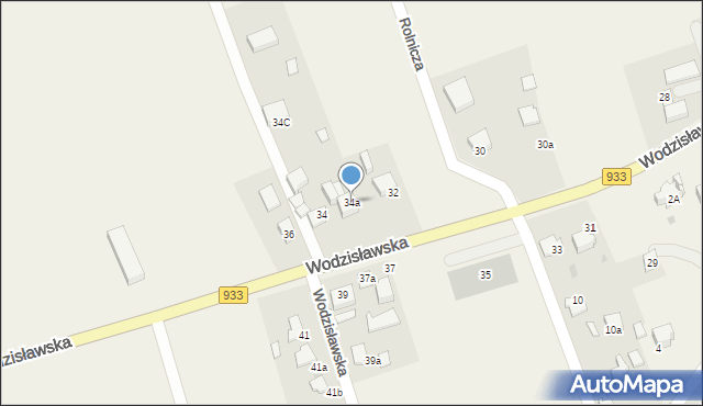 Studzionka, Wodzisławska, 34a, mapa Studzionka