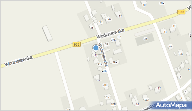 Studzionka, Wodzisławska, 41, mapa Studzionka