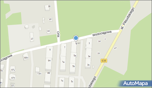 Sulejówek, Wodociągowa, 5, mapa Sulejówek
