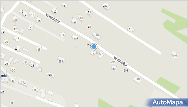 Sułkowice, Wolności, 27, mapa Sułkowice