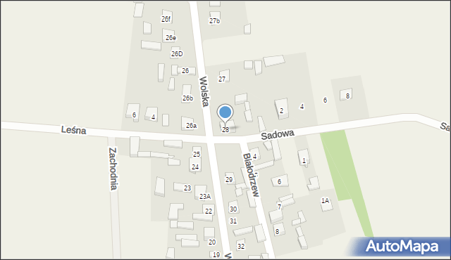 Sulmierzyce, Wolska, 28B, mapa Sulmierzyce