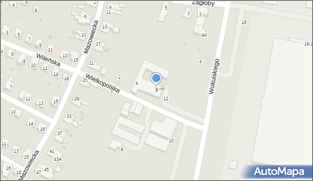 Świdnica, Wokulskiego Stanisława, 6, mapa Świdnicy