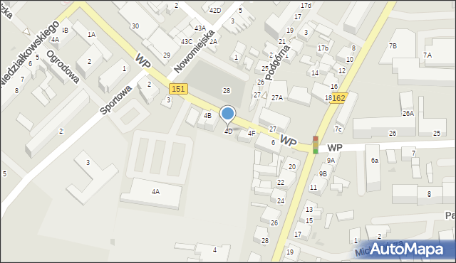 Świdwin, Wojska Polskiego, 4D, mapa Świdwin