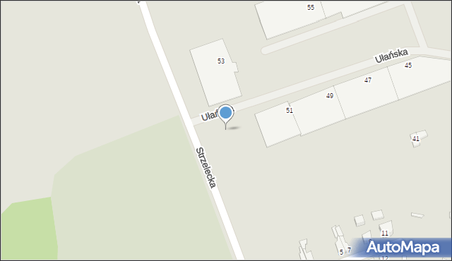 Świebodzin, Wojska Polskiego, 51a, mapa Świebodzin