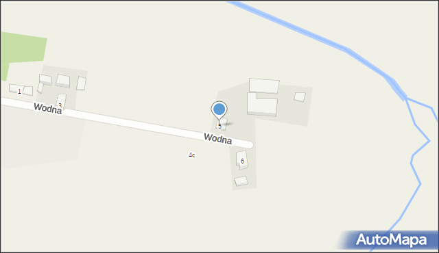 Świeca, Wodna, 5, mapa Świeca