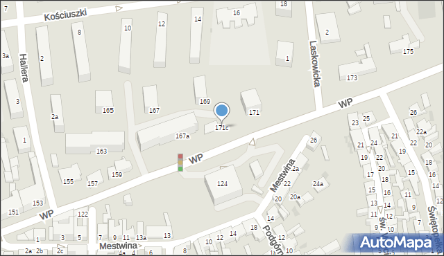 Świecie, Wojska Polskiego, 171c, mapa Świecie