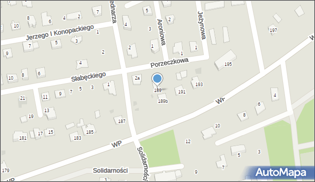 Świecie, Wojska Polskiego, 189, mapa Świecie