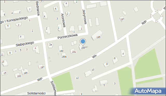 Świecie, Wojska Polskiego, 193, mapa Świecie