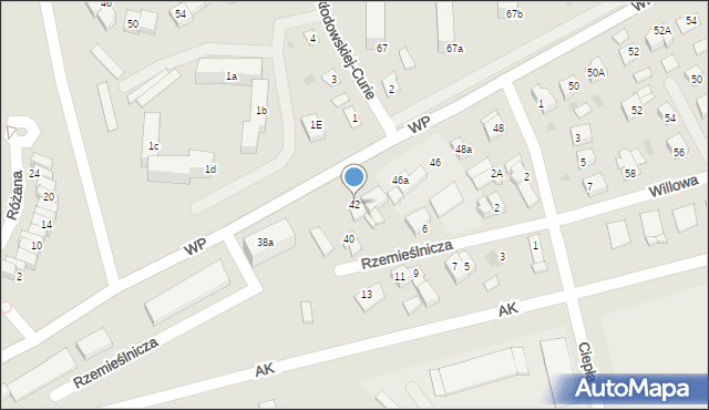 Świecie, Wojska Polskiego, 42, mapa Świecie