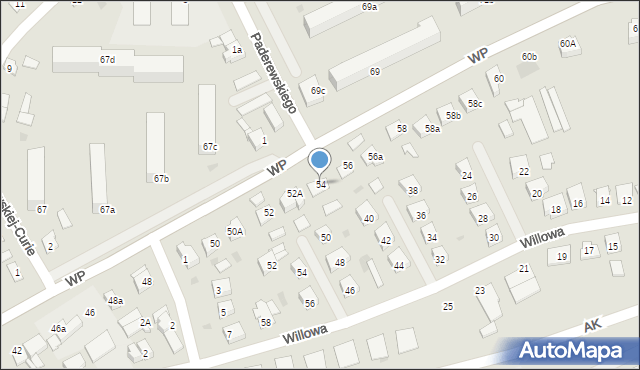 Świecie, Wojska Polskiego, 54, mapa Świecie