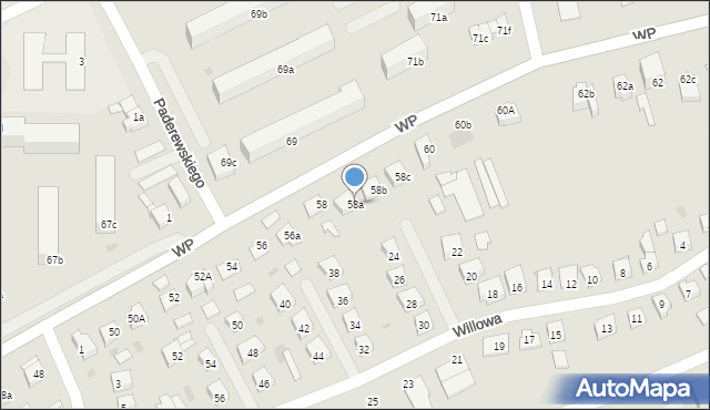 Świecie, Wojska Polskiego, 58a, mapa Świecie