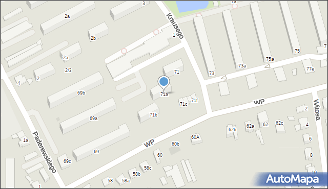 Świecie, Wojska Polskiego, 71a, mapa Świecie