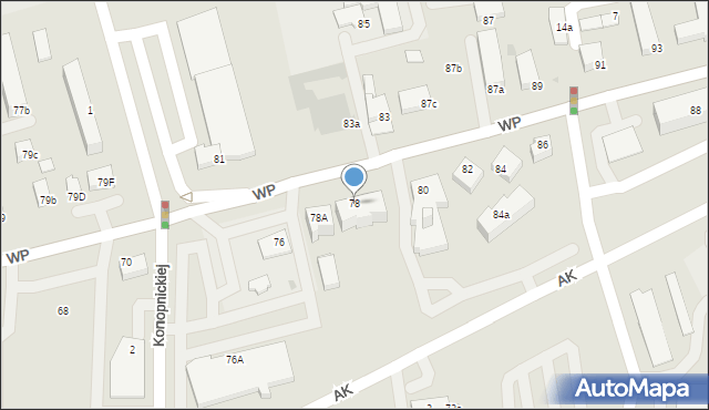 Świecie, Wojska Polskiego, 78, mapa Świecie