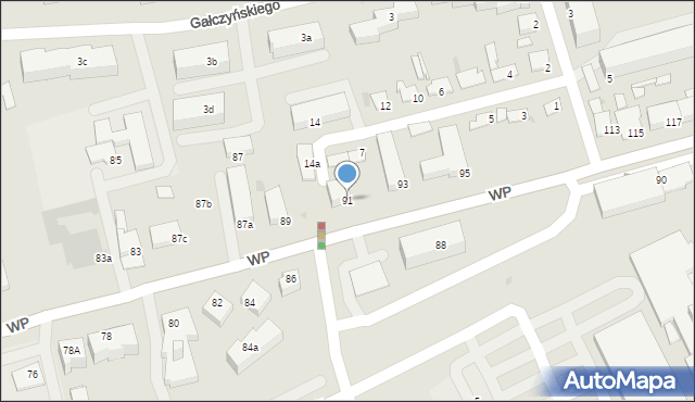 Świecie, Wojska Polskiego, 91, mapa Świecie