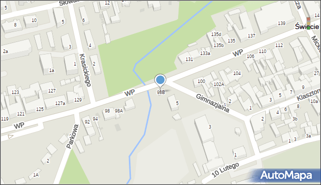 Świecie, Wojska Polskiego, 98B, mapa Świecie